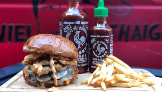 Your Burger Universe Just Shattered – Daniel Thaiger x Sriracha Collab.