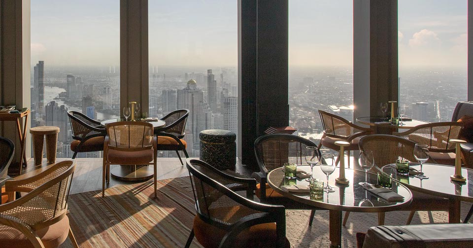 Special Promotion at THB700 Net through Pre-purchase Online for New 3-Course Lunch Menu at Mahanakhon Bangkok SkyBar
