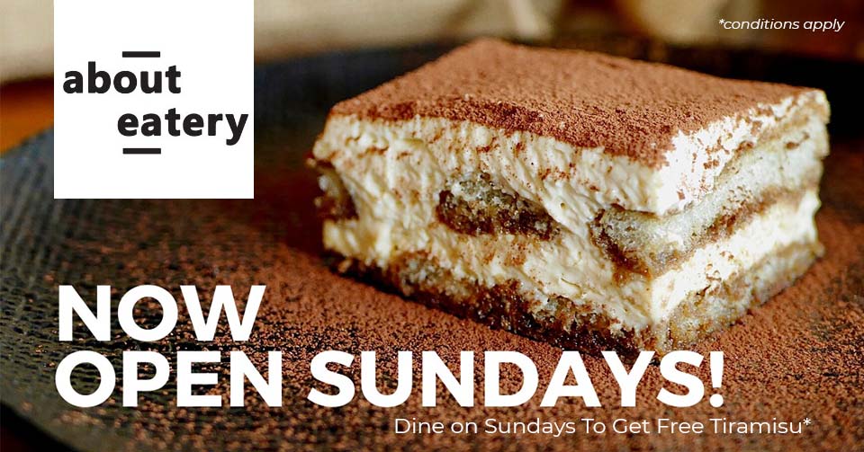 About Eatery Now Open On Sunday