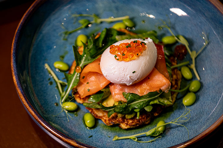 Smoked Salmon with a Poached Egg