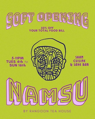 Namsu is Soft-Opening on February 4-16th